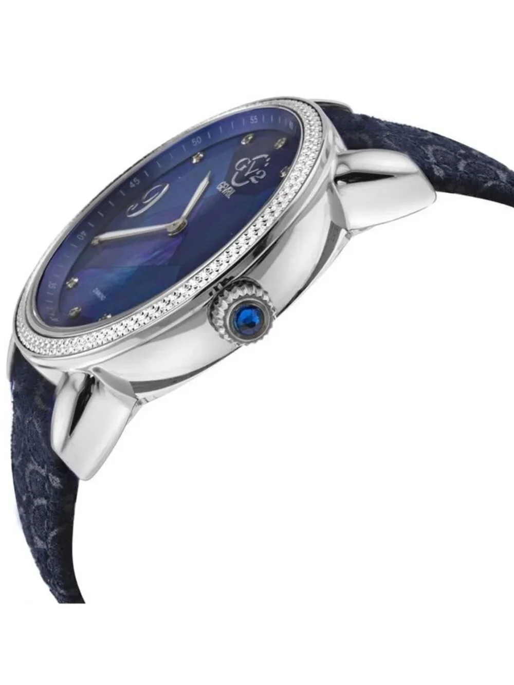 NWT Gv2 By Gevril Ravenna Floral Quartz Diamond Mother of Pearl Dial Ladies Watc